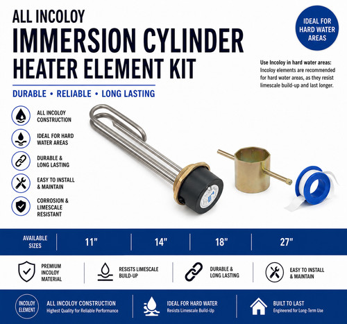 All incoloy immersion - immersion, cylinder