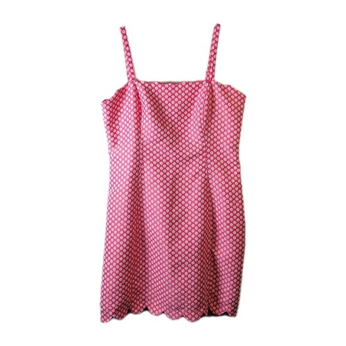 Scalloped sleeveless polka - polka, dot