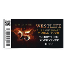 Westlife Mock Ticket 25th
