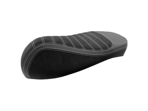 Seat cover black - white, stitch