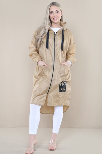 Womens ladies long length rain - long,