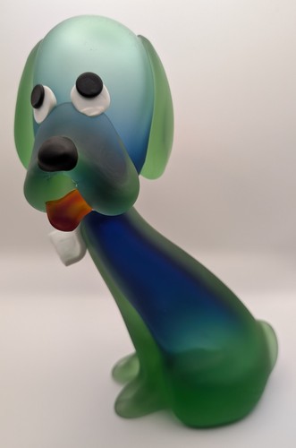 Huge murano glass poodle - murano,