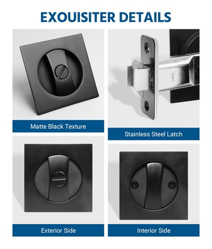 Privacy pocket door lock - door,