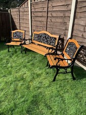 Reconditioned Garden Bench Set