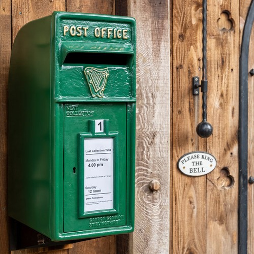 Irish green cast iron post - cast,