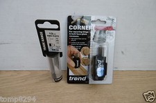 TREND HINGE JIG CORNER CHISEL C/CHISEL & TR12X1/4TC TR12  1/4" ROUTER BIT