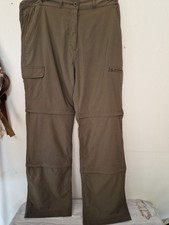 Outdoor Peter Storm Womens Khaki  Water Repellent Walking Trousers Size 14 .