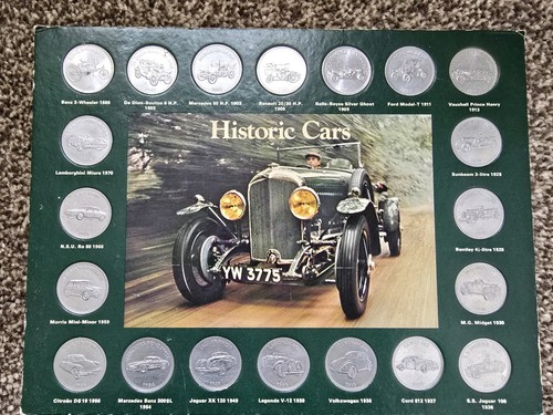 Historic cars from shell - cars, coin