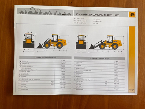 Jcb 416s wheeled loading - 416s,