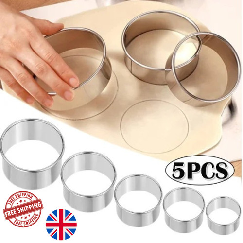 5pc stainless steel round - 5pc,