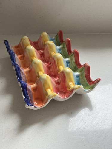 Ceramic egg holder hand - egg,