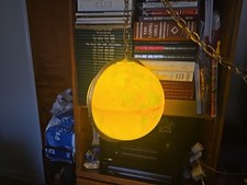 1970s Or 80s Light Up Replogle Globe Working Cond With Chain
