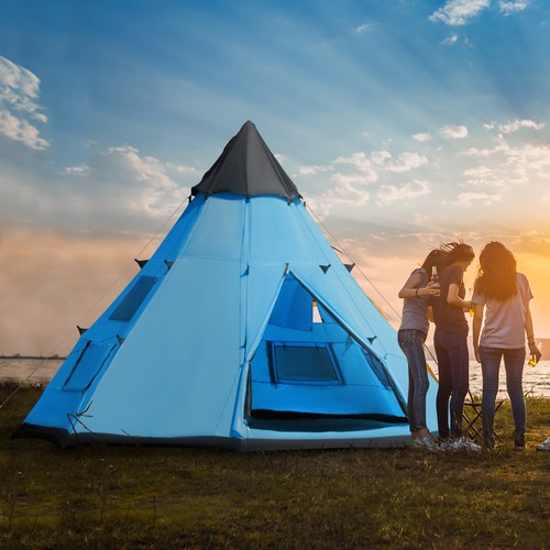 Men tipi tent with carry - with,