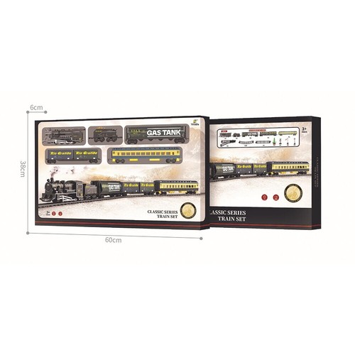 Retro railroad train set - train,