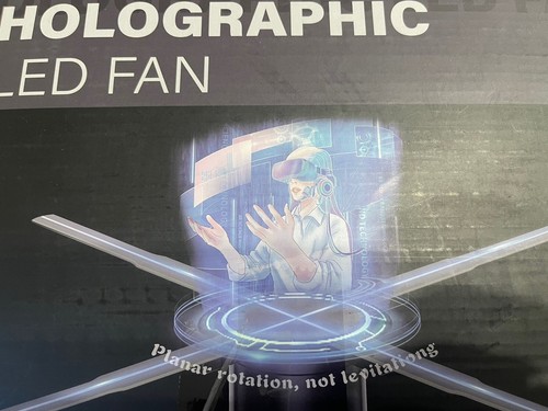 Hologram fan advertising - hologram,