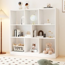 8 Cubes Wooden Bookcase Shelf