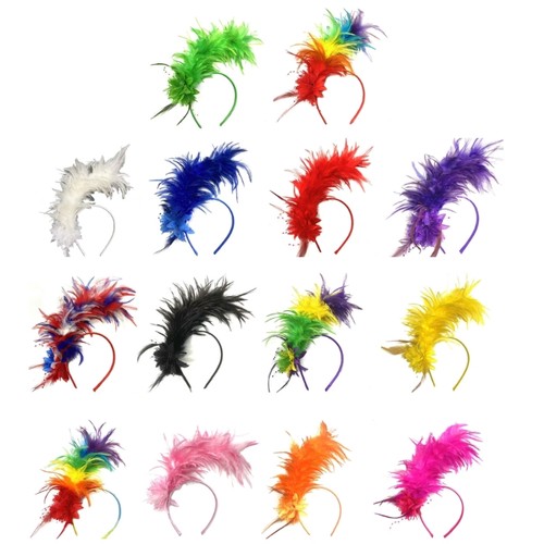 Feather headband 1920s - feather, headband,