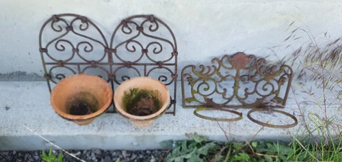 Vintage wrought iron wall - vintage,