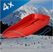 4x Large Kids Snow Sled Sledge
