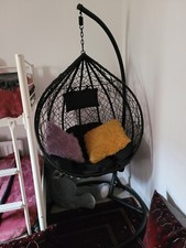 Rattan Egg Chair Swing Outdoor Garden Patio Hanging Wicker Hammock Pod Chair