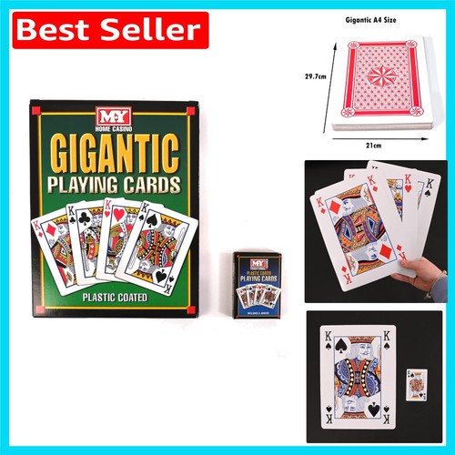 Giant plastic playing - plastic, cards