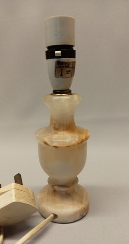 Vintage marble onyx table - table, lamp