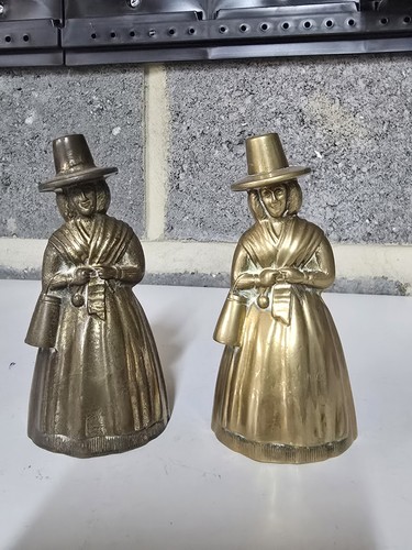 Pair vintage brass welsh - pair,