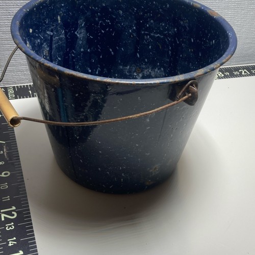 Vintage blue enamel - vintage,