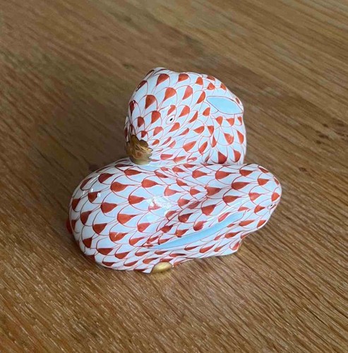 Herend hand painted red - herend,