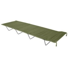 Highlander Camp Bed - Olive Green Army Style Steel Frame  FUR008