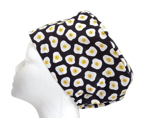 Smiley fried eggs scrub - fried,