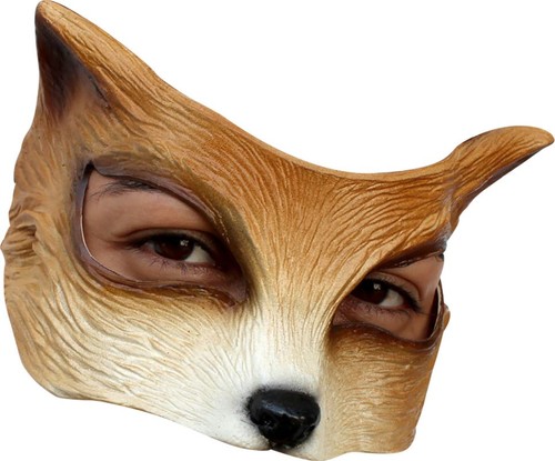 Wolf half face mask - half,