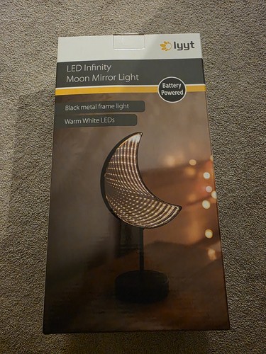 Led infinity moon mirror - led,