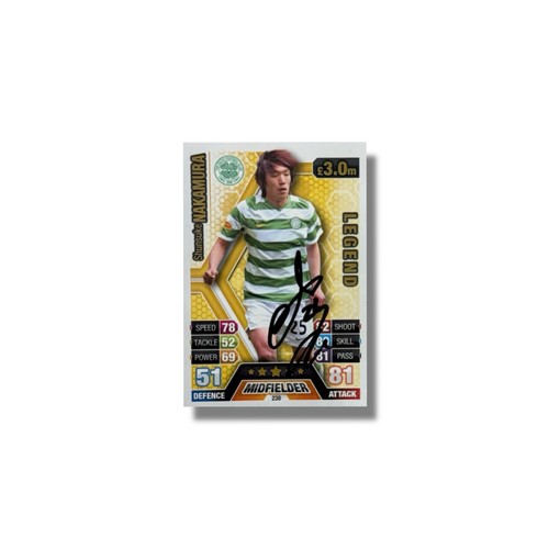 Signed nakamura celtic topps - signed,