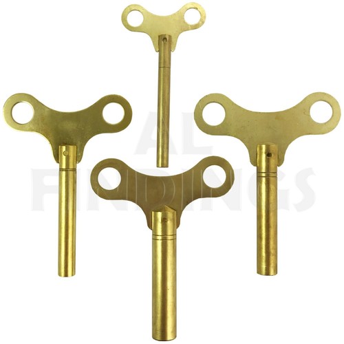 Long shaft winding clock - , key