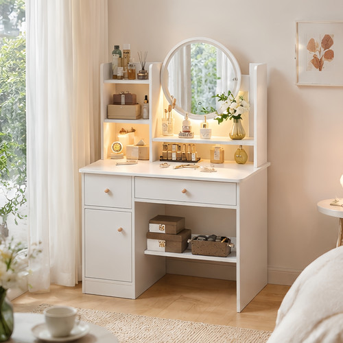 Dressing table with led lights - dressing,