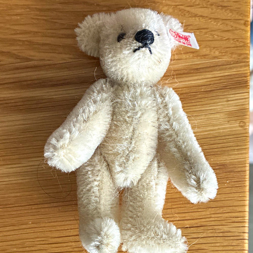 Steiff mini mohair teddy bear - mohair,
