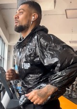 5 X Disposable Sweat Sauna Suit Hoodie Exercise Gym Home Fitness Weight Loss