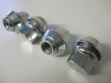 Solid Wheel Nuts x 4 Fits Rover MGF MG-TF 1995 to 2011 No Pressed Cover (PE1187)