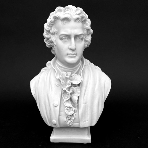 Goethe marble bust - marble, sculpture