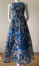 NEW L.K. BENNETT DR OCCA FLORAL DRESS SIZE UK 8 US 4 PINK TURQUOISE SILK