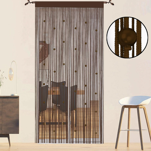 Beaded door curtain fly screen - curtain,