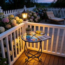 Small Mosaic Garden Table