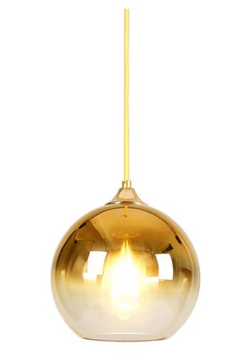 Spherical glass globe pendant - glass,