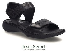 Josef Seibel Germany Comfort Leather Walking Sandals Josef Seibel Debra 19 Black