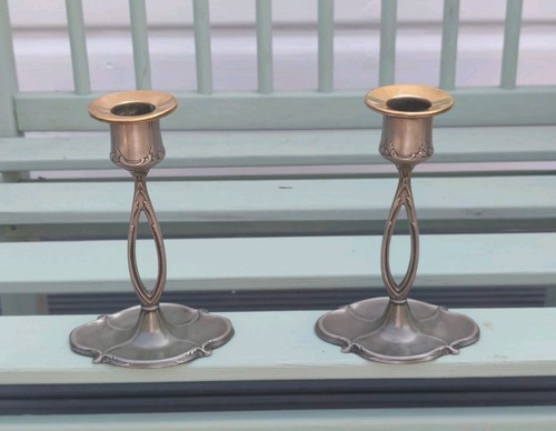 Rare pair antique wmf art - ,