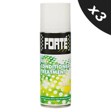 3x FORTE Air Con Bomb Car Air Conditioning Cleaner Treatment (Lemon) - 200 ml