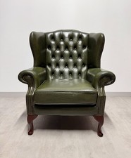Chesterfield Wing Leather Arm