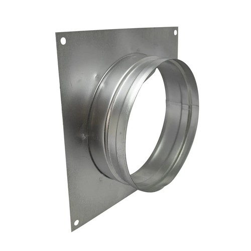 Ducting wall plate metal - wall, 4"