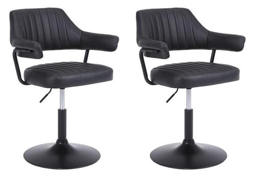 Plush black salon chairs - x,